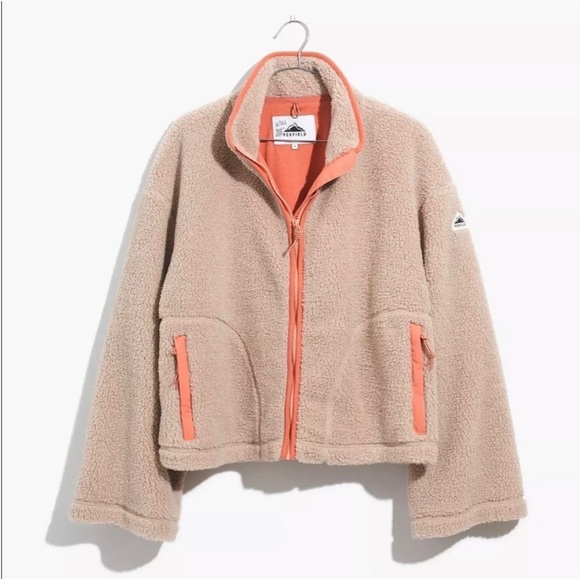 Penfield X Madewell oversized cropped fleece jacket - Picture 2 of 6